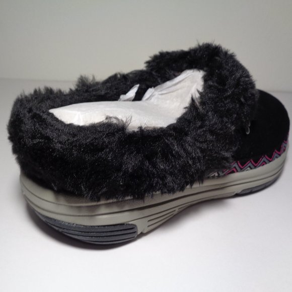 Ryka Size 7 Wide ADVENTURE Black Suede New Clogs - Picture 10 of 13